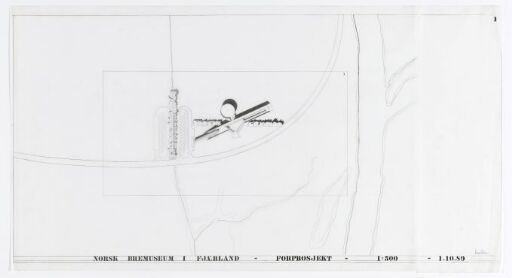 Forslag til Norsk Bremuseum, situasjonsplan