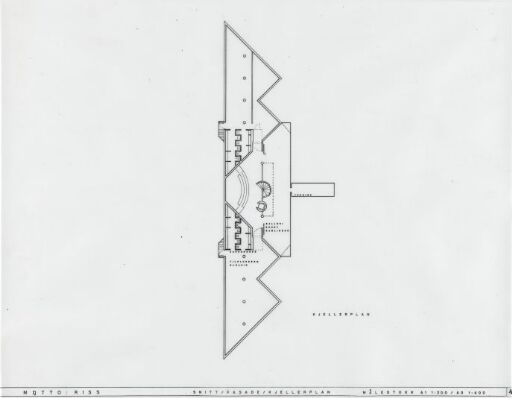 Design for a Rock Carving Museum, cellar plan