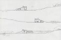 Design for a Rock Carving Museum, north elavaton and section