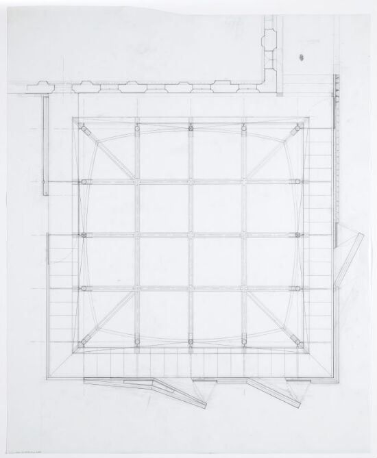 Paviljongen i Arkitekturmuseet. Takplan