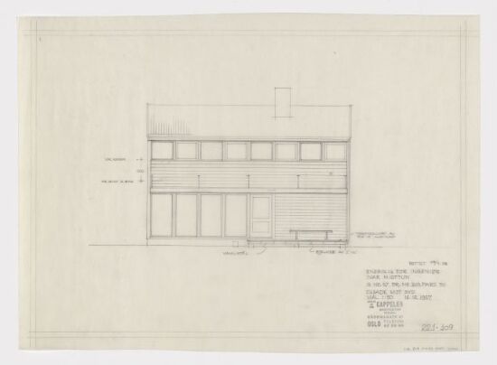 Enebolig Midttun, fasade mot syd