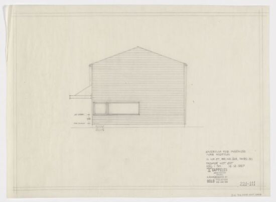 Enebolig Midttun, fasade mot øst