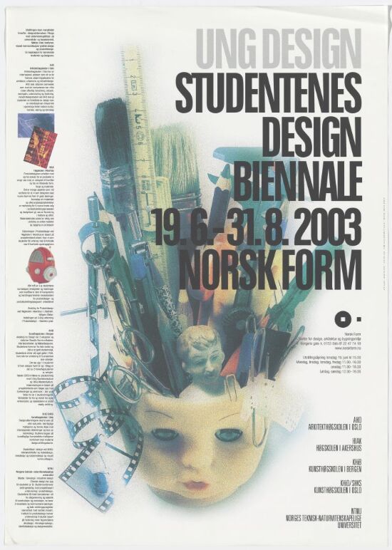Ung Design Studentenes design biennale 19.6.-31.8.2003 Norsk Form