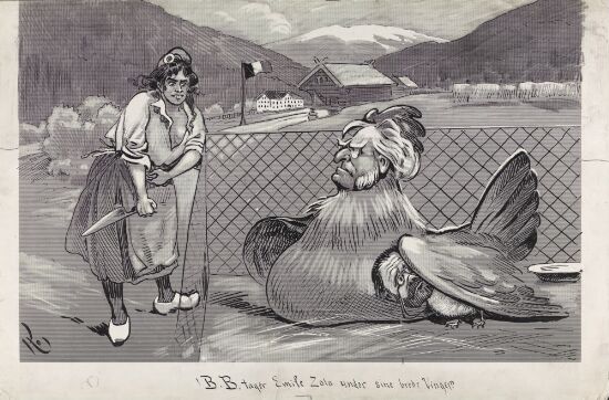 Bjørnstjerne Bjørnson tar Emile Zola under sine brede vinger.