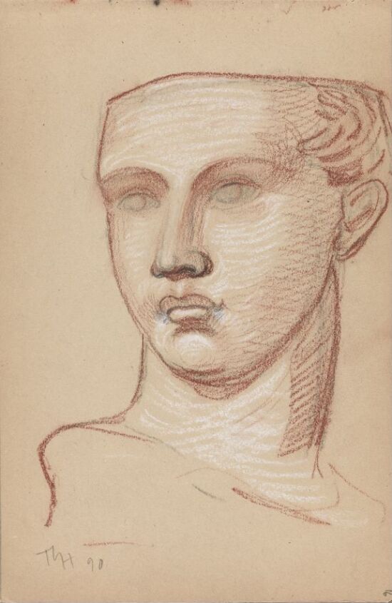 Studie av skulpturhode