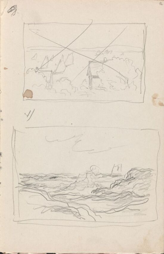 Kystlandskap. Utkast til bokside