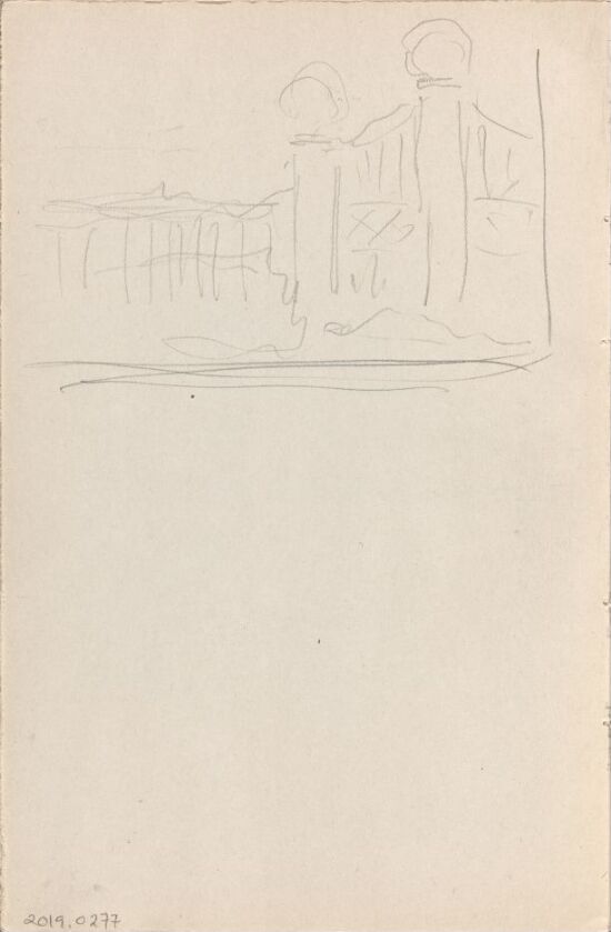 Sketch of Fence with Gate