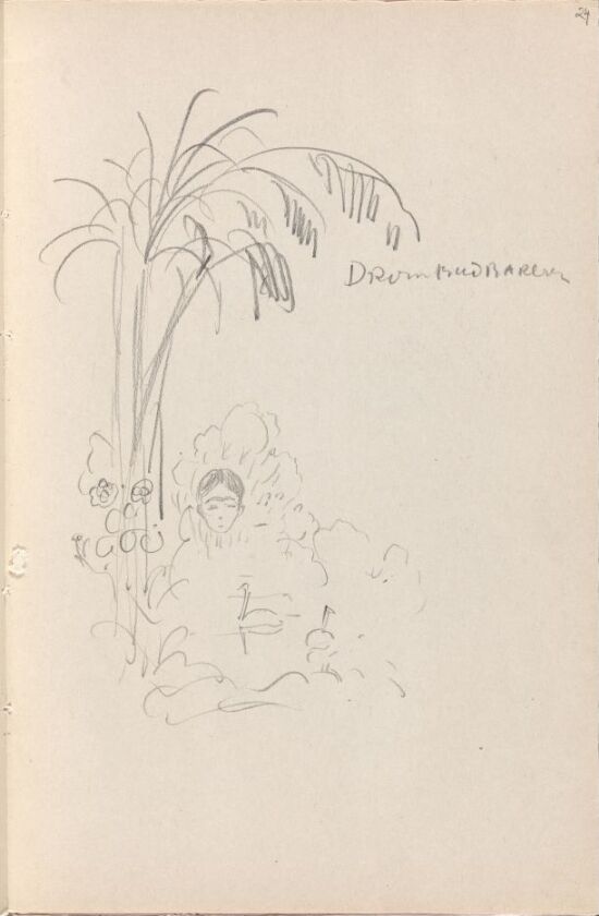 Figure under Palm Tree