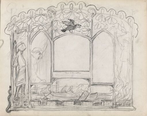 Sketch for Illustration to Henrik Ibsen's "At Akershus"