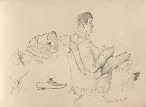 Studies of Young Man Reading