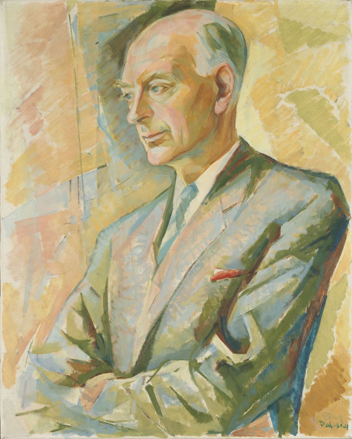 Harald Dal, Portrait of Prime minister Einar Gerhardsen ...