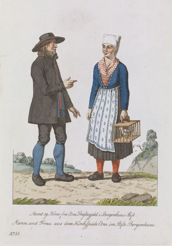 Mann og kvinne fra  Etne