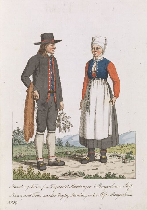 Man and Woman from Hardanger