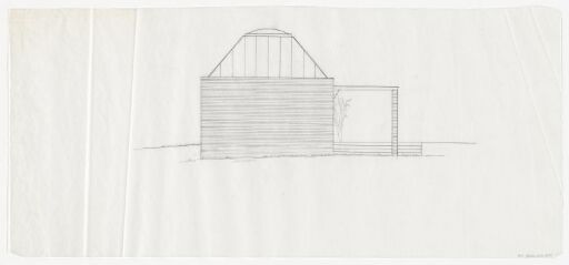 Mortuary by Asker , elevation drawing