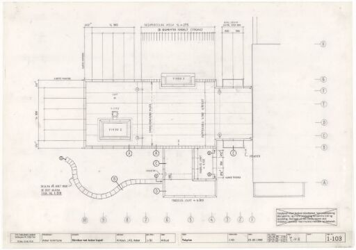 Mortuary by Asker Crematorium, roof plan