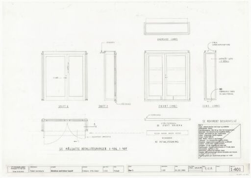 Mortuary at Asker Crematorium, door