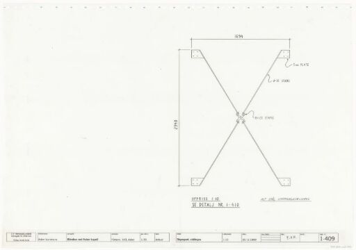 Mortuary at Asker Crematorium, schematic drawing