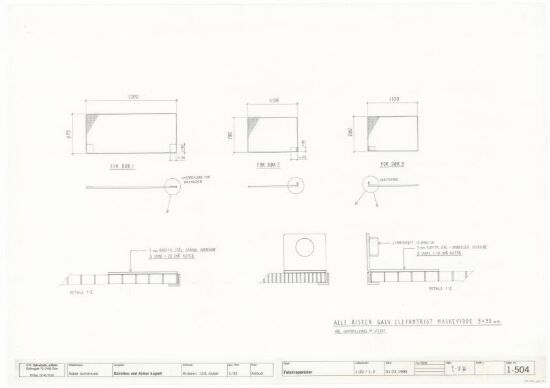 Bårehus ved Asker krematorium, skjema fotskraperister
