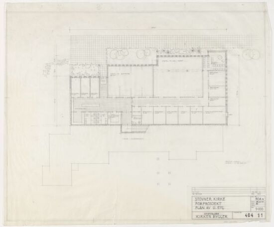 Stovner Church, plan of basement