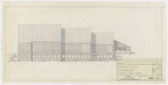Stovner Church, west elevation