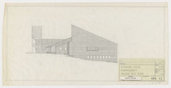 Stovner kirke, north elevation