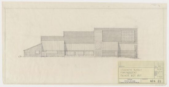 Stovner Church, east elevation