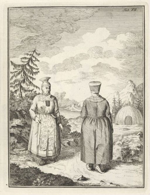 Two Women Wearing Gákti