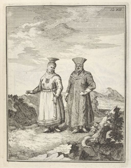 Two Women Wearing Gákti and Baeska