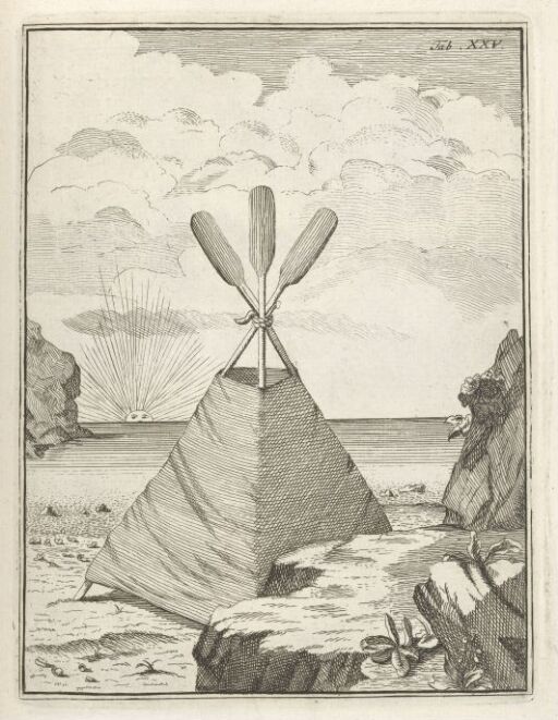 Lavvu Constructed with Oars