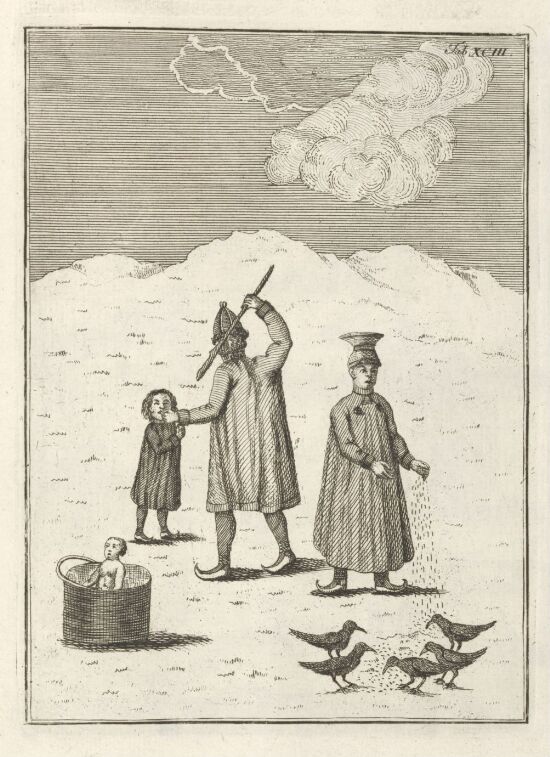 Punishment, Crow Feeding and Bathing of Children