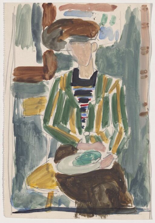 Forarbeid til portrett av Ragnhild Kaarbø