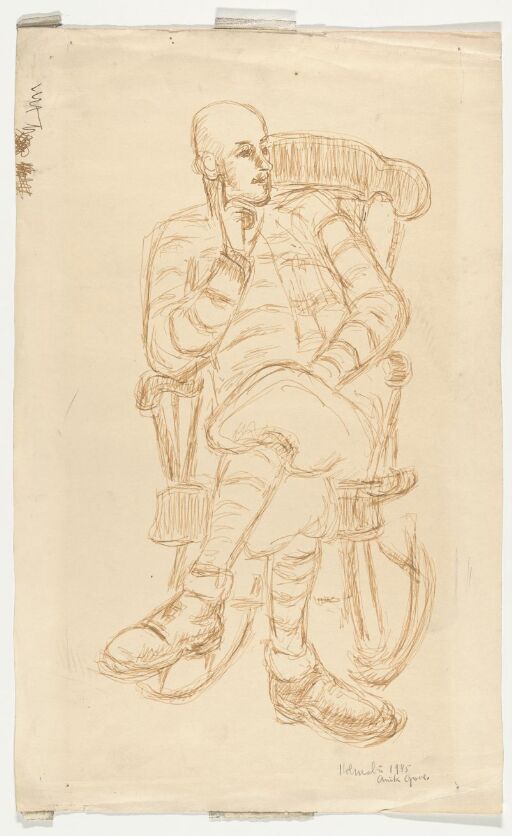 Man in a rocking chair