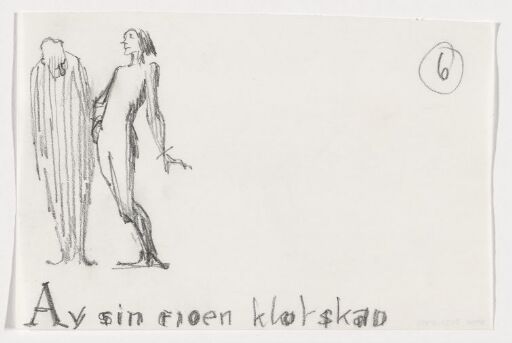 Sketch for vignette, Words of Hávi