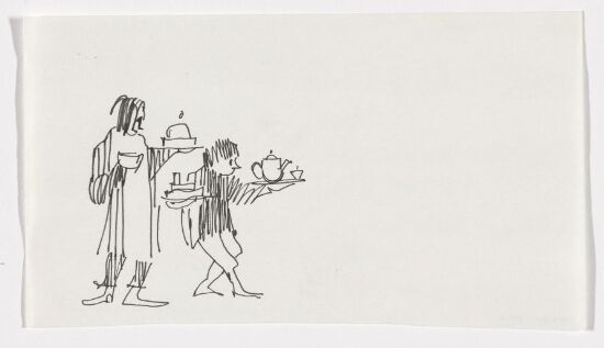 Ov-etar. Idéskisse til vignett Håvamål