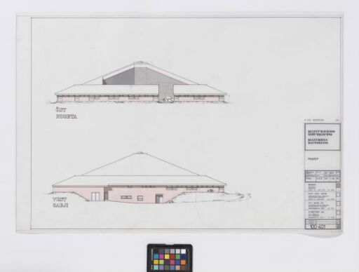 Kautokeino Kulturbygg, east and west elevation