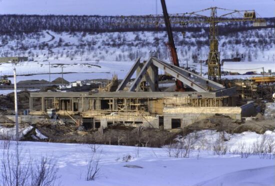 Kautokeino Kulturbygg, foto fra byggeplassen