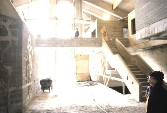 Kautokeino Kulturbygg, foto fra byggeplassen