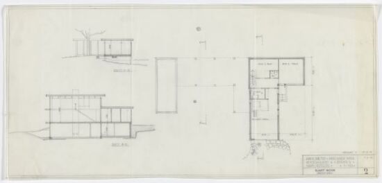 Eget hus, snitt og plan av kjeller