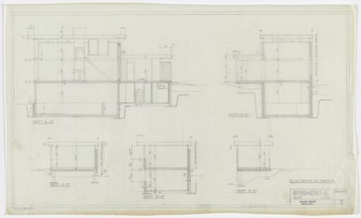 Own house, cross sections