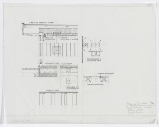 Own house, study for detailed sections