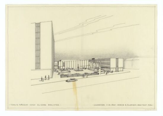 Narvik rådhus, kino, el-verk, bibliotek