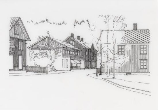 Registreringstegning for reguleringsplan for Vålebru (senere Ringebu)