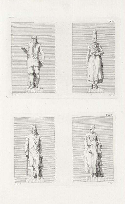 XXVII. Man and Woman from Bygland; XXVIII. Man and Woman from Strinda