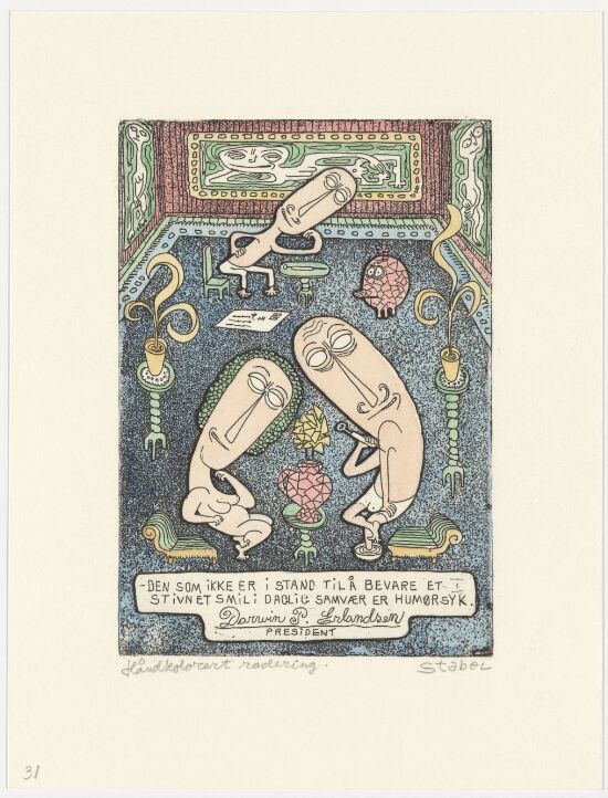 Den som ikke er istand til å bevare et stivnet smil i daglig samvær er humørsyk I