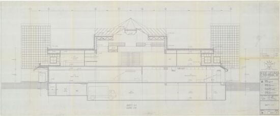 Bodø Lufthavn, ny ekspedisjonsbygning snitt