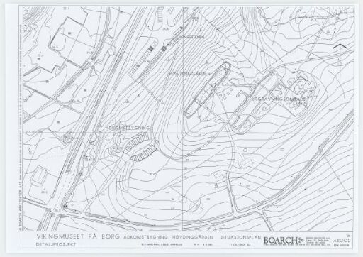 Vikingmuseet på Borg, Situasjonsplan