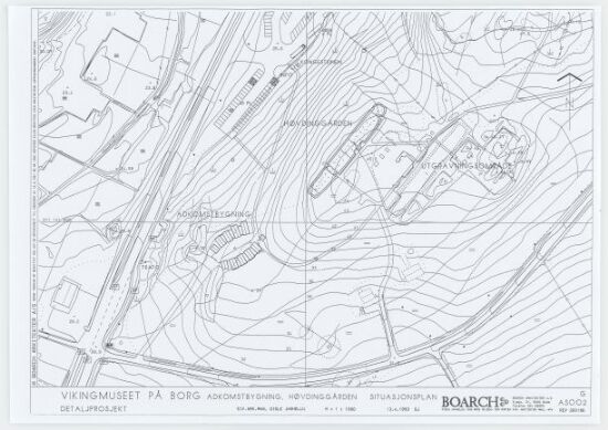 Vikingmuseet på Borg, Situasjonsplan