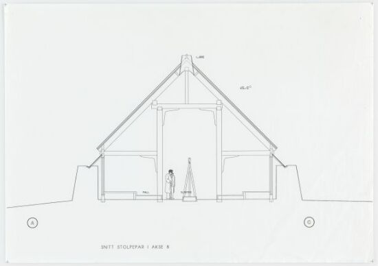 Vikingmuseet på Borg, Snitt