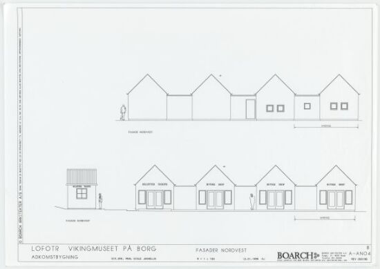 Vikingmuseet på Borg, Fasadetegning