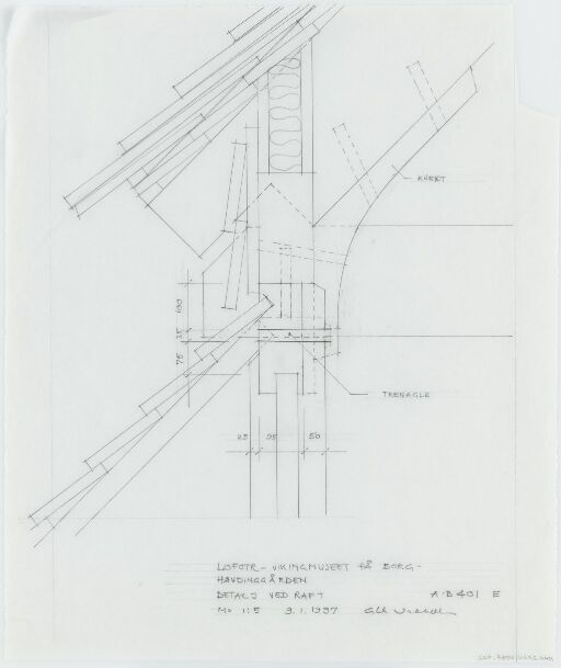 Vikingmuseet på Borg, Snitt